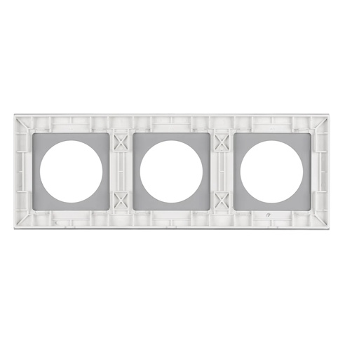 Рамка стеклянная FRM-GLARE-GC-3-WH (Arlight, -)