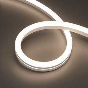 Лента светодиодная герметичная MOONLIGHT-SIDE-A140-12x24mm 24V Day4000 (9.6 W/m, IP68, 5m, wire x2) (Arlight, Вывод прямой, 3 года)