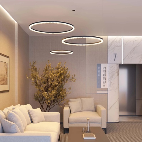 Светильник SP-DIAMOND-R850-40W Warm3000 (BK, 45 deg, 230V, TRIAC) (Arlight, IP20 Металл, 5 лет)