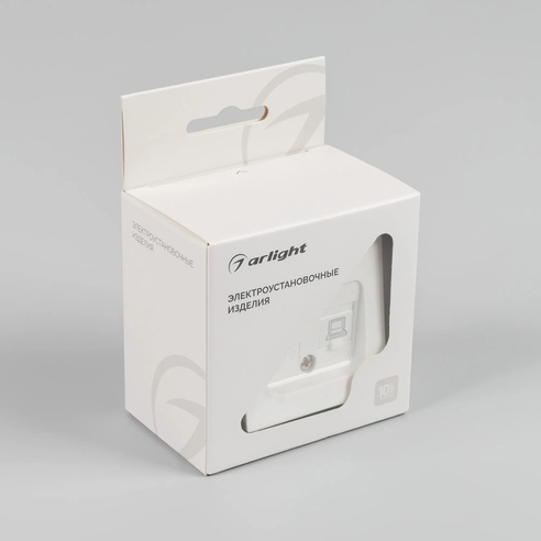 Механизм компьютерной розетки двойной SCT-MPC2-PL-WH-V (RJ-45, CAT6) (Arlight, -)