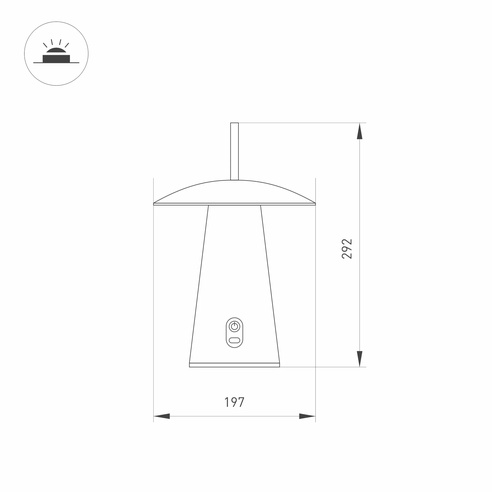 Светильник SP-PATIO-TAB-2W Warm3000 (WH, 127 deg) (Arlight, IP54 Металл, 2 года)