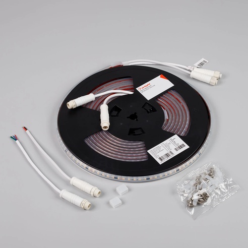 Лента светодиодная герметичная SPI-PS-A120-12mm 24V Day4000-PX6-BPT (11 W/m, IP67, 2835, 5m) (Arlight, бегущий огонь)