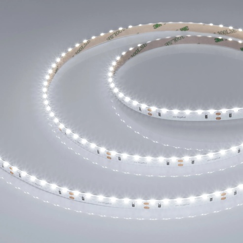 Лента светодиодная RS-S120-8mm 24V White6000 (9.6 W/m, IP20, 3014, 5m) (Arlight, боковое свечение)