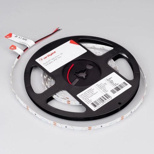 Лента светодиодная RT-A60-8mm 12V Orange (4.8 W/m, IP20, 2835, 5m) (Arlight, -)