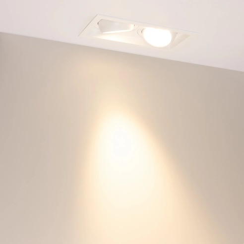 Светильник MS-VORTEX-BUILT-S250x140-2x30W Warm3000 (WH-WH, 30 deg, 230V) (Arlight, IP20 Металл, 5 лет)