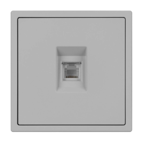 Механизм телефонной розетки SCT-NOBE-MTL1-SFPL-IS (RJ-11, 4C) (Arlight, Никель)