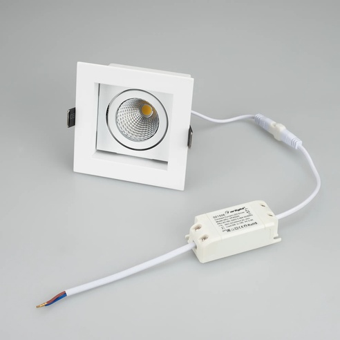 Светильник CL-KARDAN-S102x102-9W Warm (WH, 38 deg) (Arlight, IP20 Металл, 3 года)