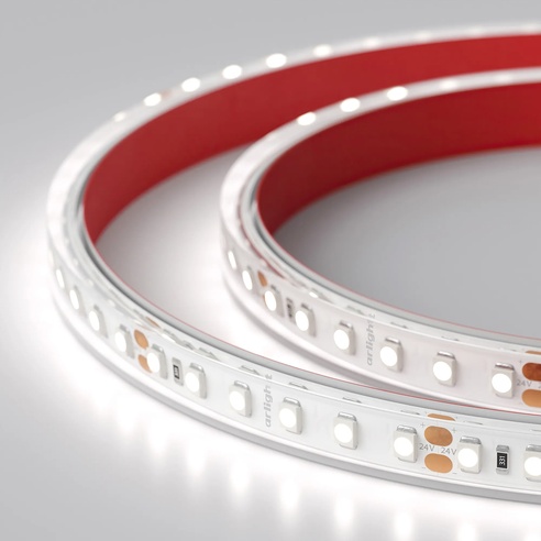 Герметичная светодиодная лента Arlight RTW-PS-A120-10mm, 24V, белый 6000K, мощность 9.6Вт/м, IP67, 5м