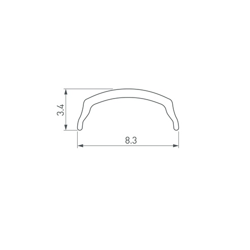Экран ARH-BENT-W11-2000 Opal (Arlight, Пластик)