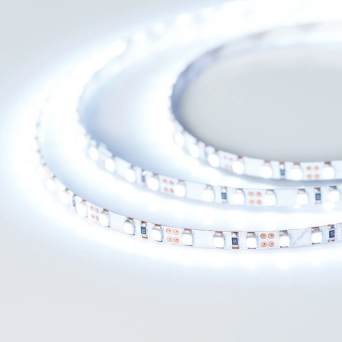 Лента светодиодная RT-A120-5mm 12V Cool 15K (9.6 W/m, IP20, 2835, 5m) (Arlight, 9.6 Вт/м, IP20)