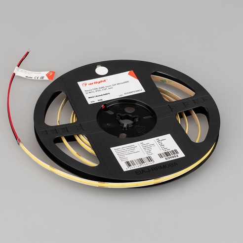 Лента светодиодная COB-X480-6mm 24V White6000 (6 W/m, IP20, CSP, 4m) (Arlight, -)