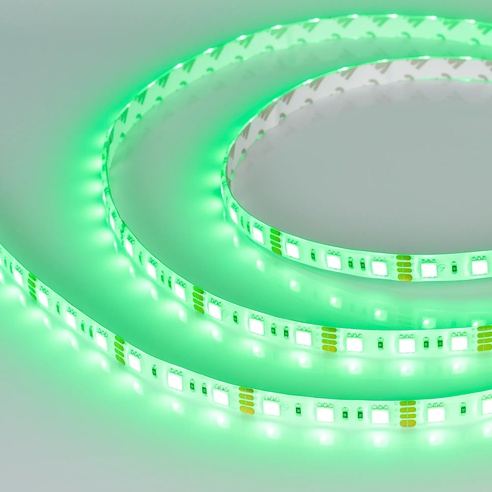 Лента светодиодная RTW 2-5000SE 12V RGB 2x (5060, 300 LED, LUX) (Arlight, 14.4 Вт/м, IP65)
