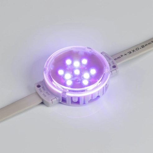 Модуль управляемый DMX-F10-D50 24V RGBW (2W, IP68, 120 deg) (Arlight, Пластик, 3 года)