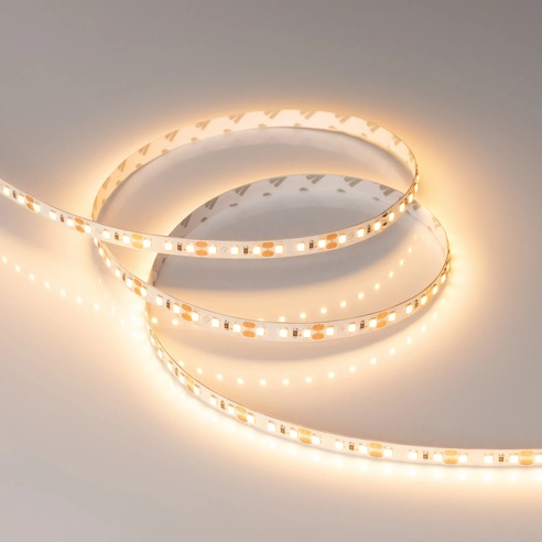 Лента светодиодная RT-A120-8mm 12V Warm2700 (14.4 W/m, IP20, 2835, 5m) (Arlight, Открытый)