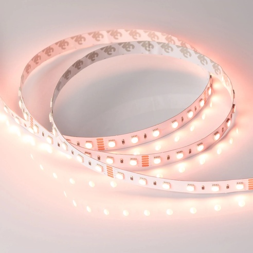 Лента светодиодная RT-B60-12mm 24V RGBW-Warm-4-in-1 (19.2 W/m, IP20, 5060, 5m) (Arlight, Открытый)