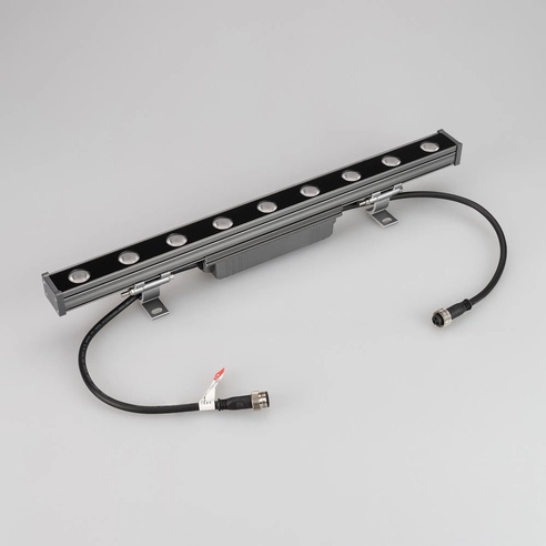 Линейный прожектор AR-LINE-500-9W Day4000 (GR, 15x60 deg, 230V) (Arlight, IP65 Металл, 3 года)