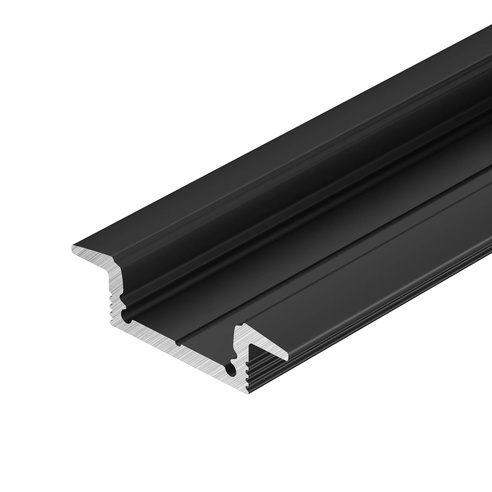 Профиль SL-SLIM-H7-F25-2000 BLACK (Arlight, Алюминий)