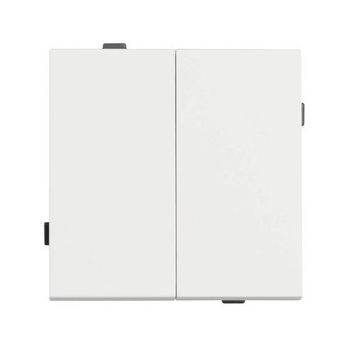Механизм выключателя двухклавишный непроходной SWT-TENDO-MK02-SFPL-WH (230V, 10A) (Arlight, -)
