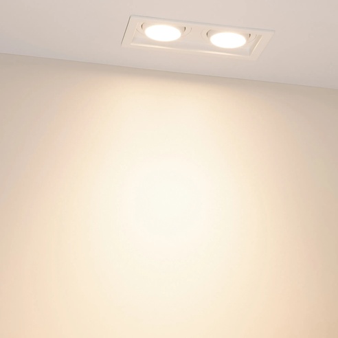 Светильник MS-VORTEX-BUILT-S170x90-2x12W Warm3000 (WH-WH, 40 deg, 230V) (Arlight, IP20 Металл, 5 лет)
