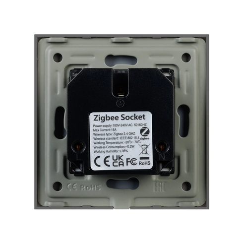 Розетка электрическая с Zigbee управлением SCT-OMALI-EUZB1-PL-GR (240V, 16A, Zigbee) (Arlight, -)
