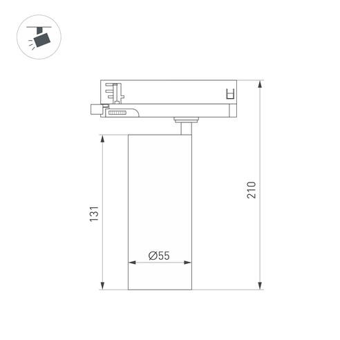 Светильник LGD-SILMA-4TR-R55-4W Day4000 (WH, 4 deg, 230V) (Arlight, IP20 Металл, 5 лет)