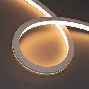 Лента герметичная MOONLIGHT-PRO-TOP-X320-16x16mm 48V Warm3000 (10 W/m, IP67, 30m, wire x2) (Arlight, Вывод боковой, 7 лет)