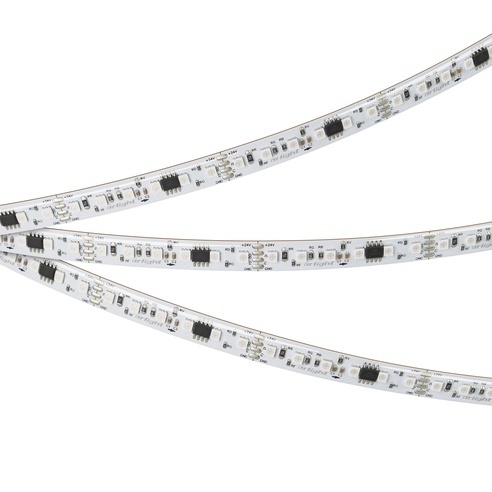 Лента светодиодная герметичная SPI-SE-A120-10mm 24V RGB-PX6-BPT (23 W/m, IP65, 2835, 5m) (Arlight, бегущий огонь)