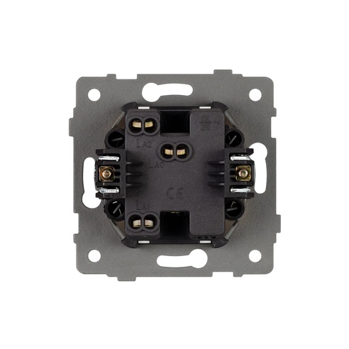 Механизм выключателя одноклавишный проходной SWT-MKP1-PL-BK-V (250V, 10A) (Arlight, -)