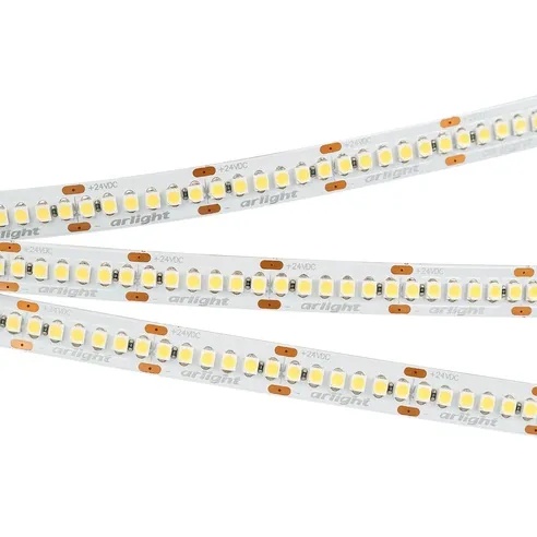 Лента светодиодная RT-A240-10mm 24V Day5000 (19.2 W/m, IP20, 3528, 5m) (Arlight, Открытый)