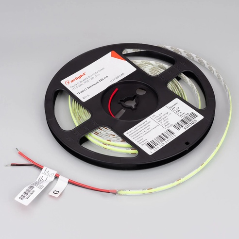 Лента светодиодная COB-X544-8mm 24V Green (11.5 W/m, IP20, 5m) (Arlight, -)
