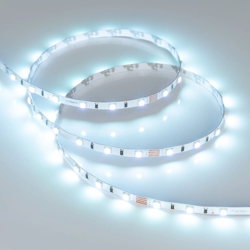 Лента светодиодная RT-G60-5mm 24V RGB (6.6 W/m, IP20, 3838, 5m) (Arlight, узкая)