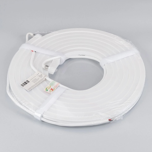 Лента светодиодная герметичная MOONLIGHT-SIDE-A140-12x17mm 24V Warm3000 (9.6 W/m, IP67, 5m, wire x2) (Arlight, Вывод боковой, 3 года)