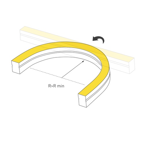 Лента светодиодная герметичная MOONLIGHT-SIDE-A140-12x24mm 24V Day5000 (9.6 W/m, IP68, 5m, wire x2) (Arlight, Вывод прямой, 3 года)