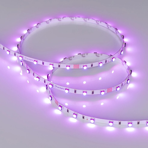 Лента светодиодная MINI-60-24V RGB 5mm (3535, 5m, LUX) (Arlight, 6 Вт/м, IP20)