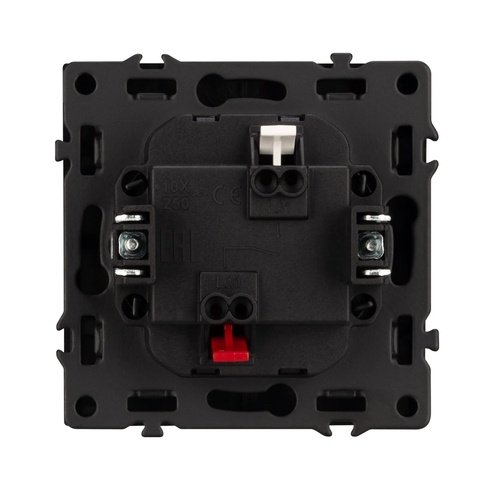 Механизм выключателя одноклавишный непроходной LED SWT-NOBE-MK01-SFPL-L-BK (230V, 10A) (Arlight, -)