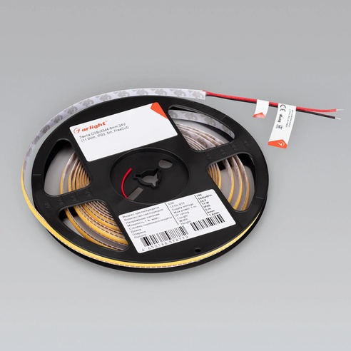 Лента светодиодная COB-X544-8mm 24V Warm3500 (11 W/m, IP20, 5m, FreeСut) (Arlight, Свободная резка)