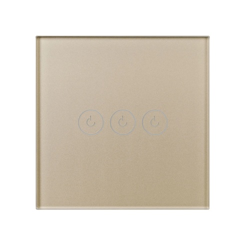 Выключатель сенсорный SWT-OMALI-S03-ZB-GD (250V, 10A, Zigbee) (Arlight, Стекло)
