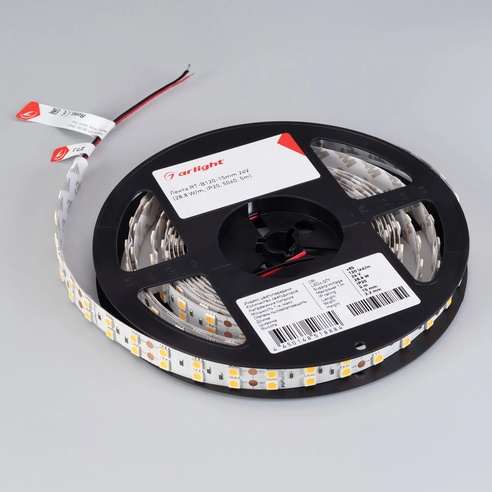 Лента светодиодная RT-B120-15mm 24V White6000 (28.8 W/m, IP20, 5060, 5m) (Arlight, -)