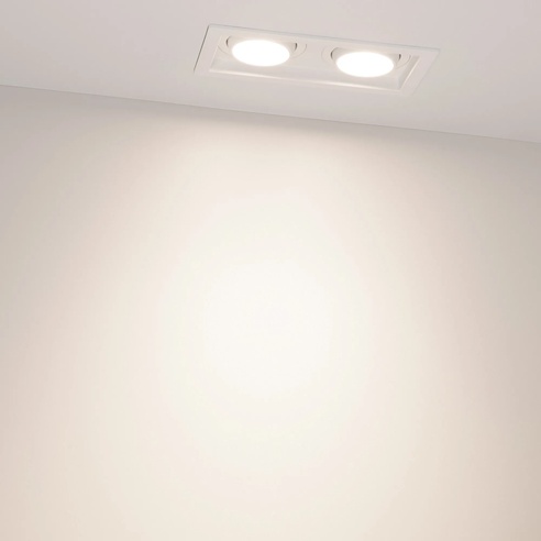 Светильник MS-VORTEX-BUILT-S170x90-2x12W Day4000 (WH-WH, 40 deg, 230V) (Arlight, IP20 Металл, 5 лет)