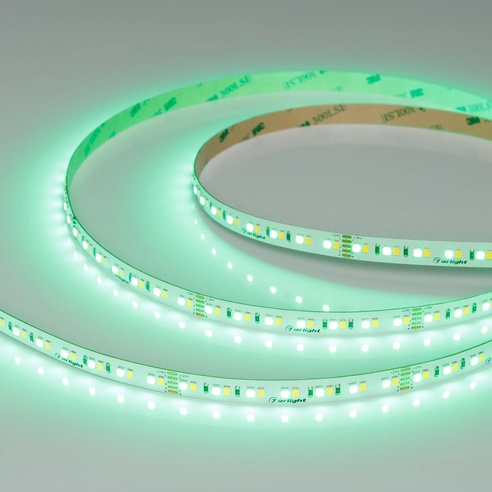 Лента RT-A168-10mm 24V RGBW-Warm (20 W/m, IP20, 5m) (Arlight, высок.эфф.150 лм/Вт)