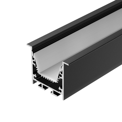 Профиль LINIA45-F-TRAY-3000 BLACK (Arlight, Алюминий)