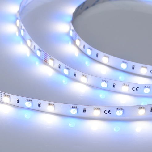 Лента RT-B60-10mm 24V RGBW-Day (14.4 W/m, IP20, 5m) (Arlight, Открытый)