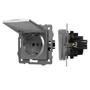 Механизм розетки влагозащищённый SCT-MCP-PL-GR-V (250V, 16A) (Arlight, -)