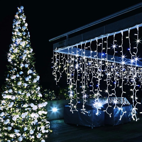 Светодиодная гирлянда ARD-EDGE-CLASSIC-2400x600-WHITE-88LED-MILK-FLASH White (230V, 6W) (Ardecoled, IP65)