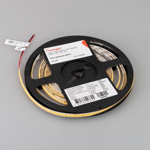 Лента светодиодная COB-X320-8mm 24V Day4000 (8 W/m, IP20, 5m) (Arlight, -)