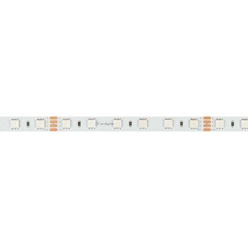 Лента светодиодная RT-B60-10mm 24V RGB (14.4 W/m, IP20, 5060, 5m) (Arlight, Открытый)