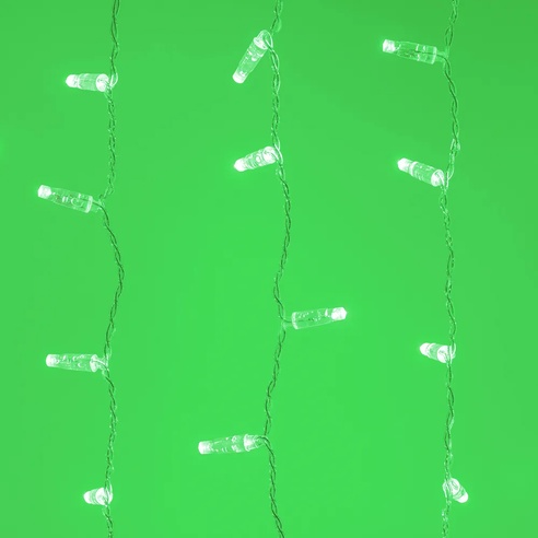 Светодиодная гирлянда ARD-CURTAIN-CLASSIC-2000x3000-CLEAR-760LED Green (230V, 60W) (Ardecoled, IP65)