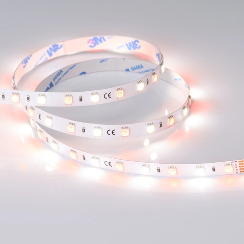 Лента RT-B60-10mm 24V RGBW-Day (14.4 W/m, IP20, 5m) (Arlight, Открытый)