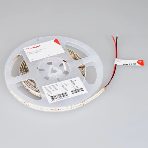 Лента светодиодная UL-A180-10mm 24V Warm3500 (12 W/m, IP20, 5m) (Arlight, высок.эфф.180 лм/Вт)