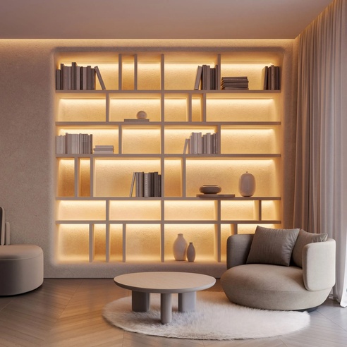 Профиль SL-SLIM20-H20-3000 WHITE (BY) (Arlight, Алюминий)